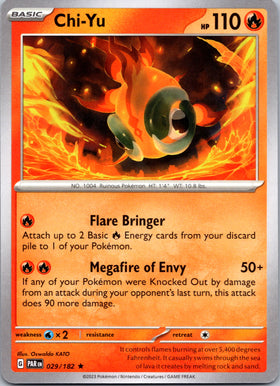 Chi-Yu (029/182) - [Scarlet & Violet: Paradox Rift] Non Foil Deck Exclusive