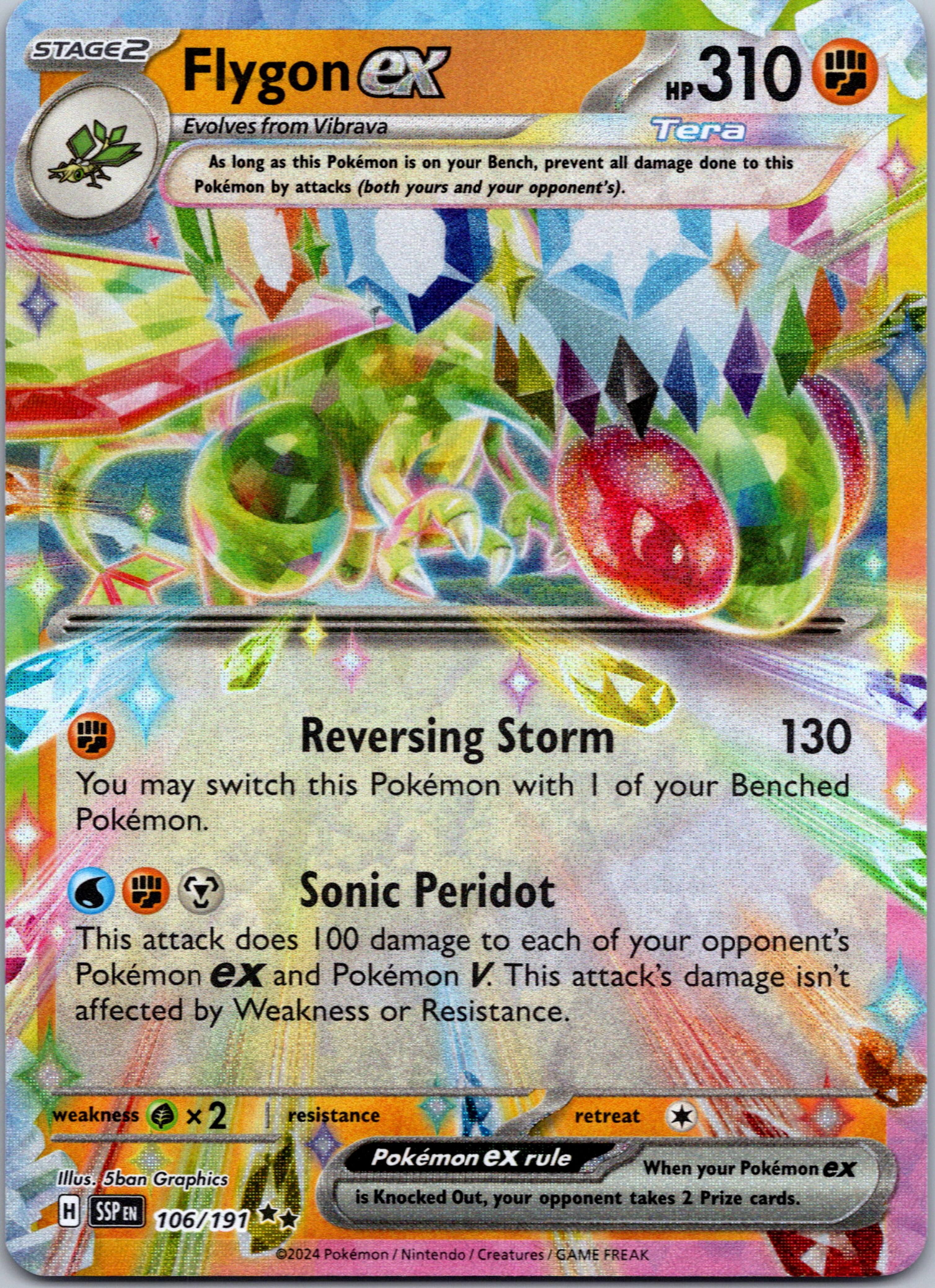 Flygon ex [106/191] - (Surging Sparks) Holofoil