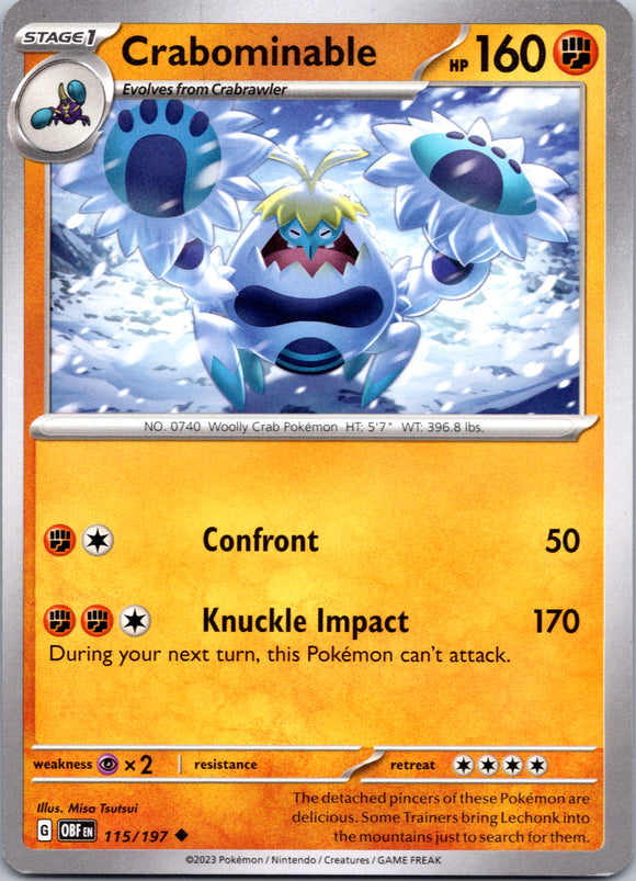 Crabominable (115/197) [Scarlet & Violet: Obsidian Flames]