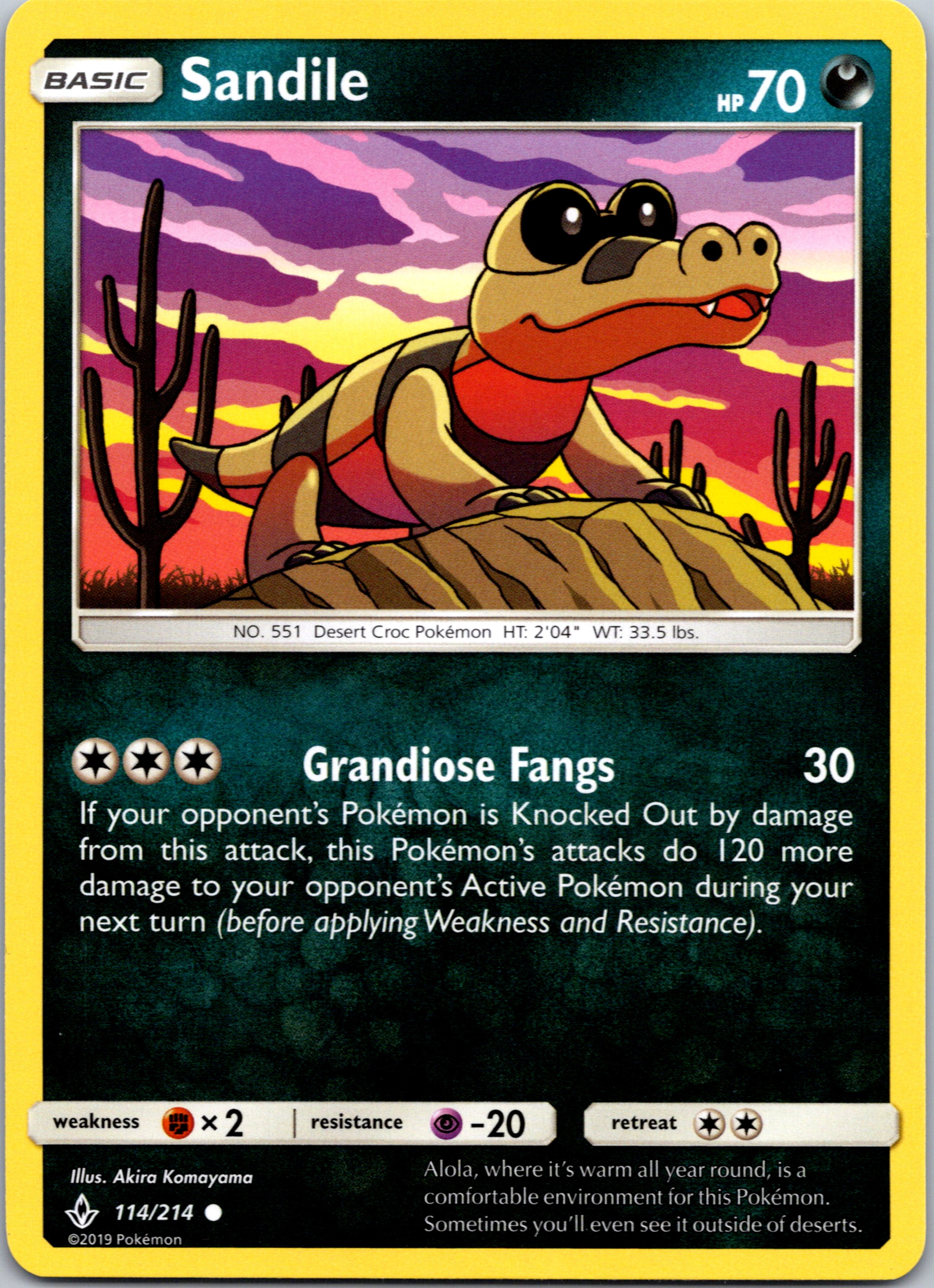 Sandile (114/214) [Sun & Moon: Unbroken Bonds]