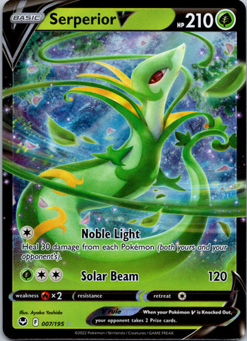 Serperior V (007/195) [Sword & Shield: Silver Tempest]