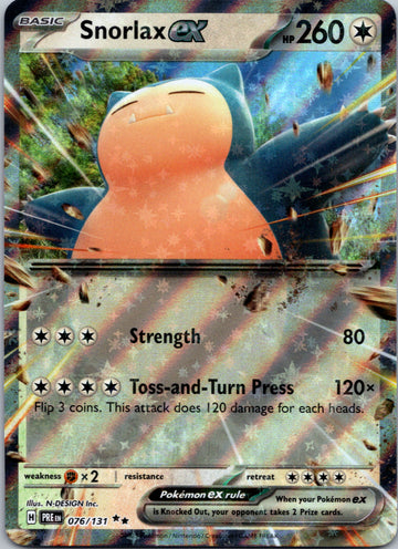 Snorlax ex [076/131] - (Prismatic Evolutions) Holofoil