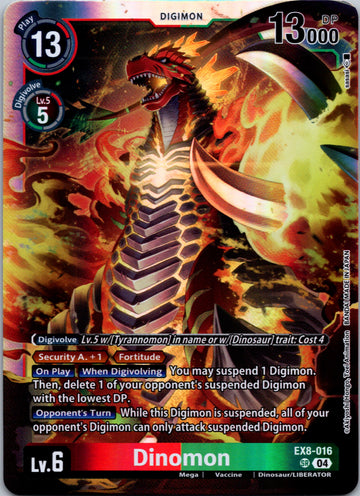 Dinomon [EX8-016-SR] [Chain of Liberation] Foil