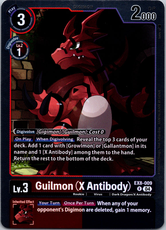 Guilmon (X Antibody) [EX8-009-R] [Chain of Liberation] Foil