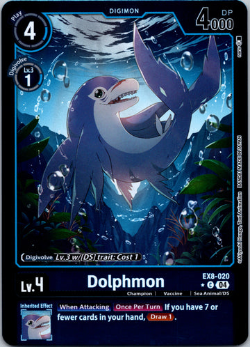 Dolphmon (Limited Foil) [EX8-020-C] [Chain of Liberation] Foil
