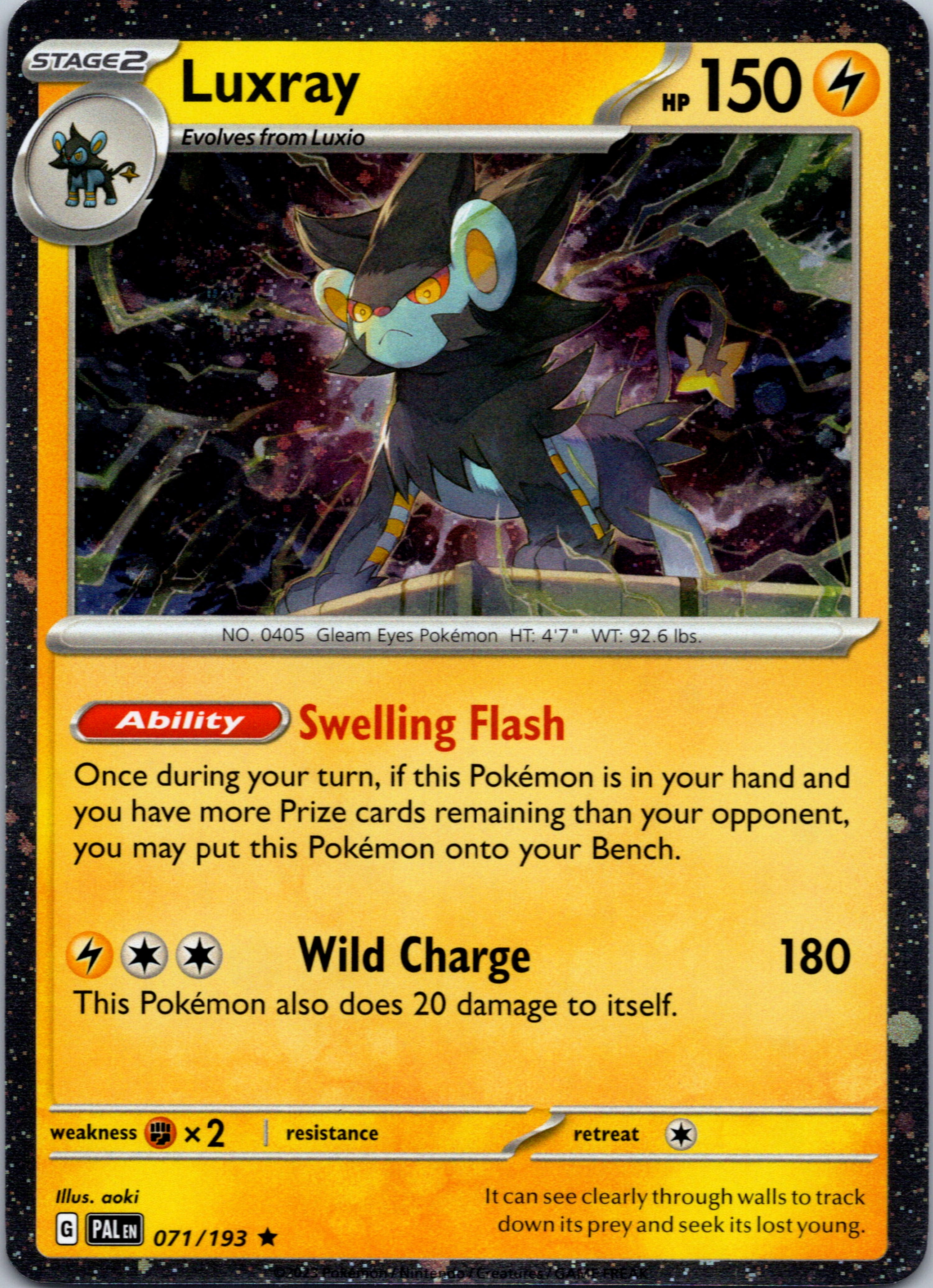 Luxray - 071/193 (Cosmos Holo) [71] - (Miscellaneous Cards & Products) Holofoil