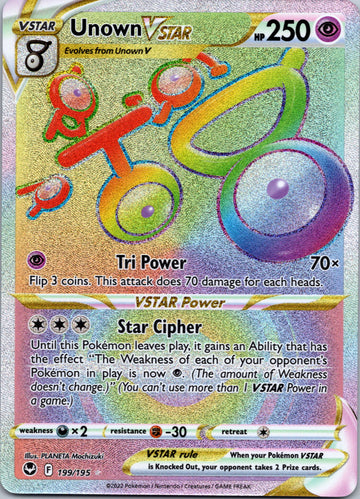 Unown VSTAR (199/195) [Sword & Shield: Silver Tempest]