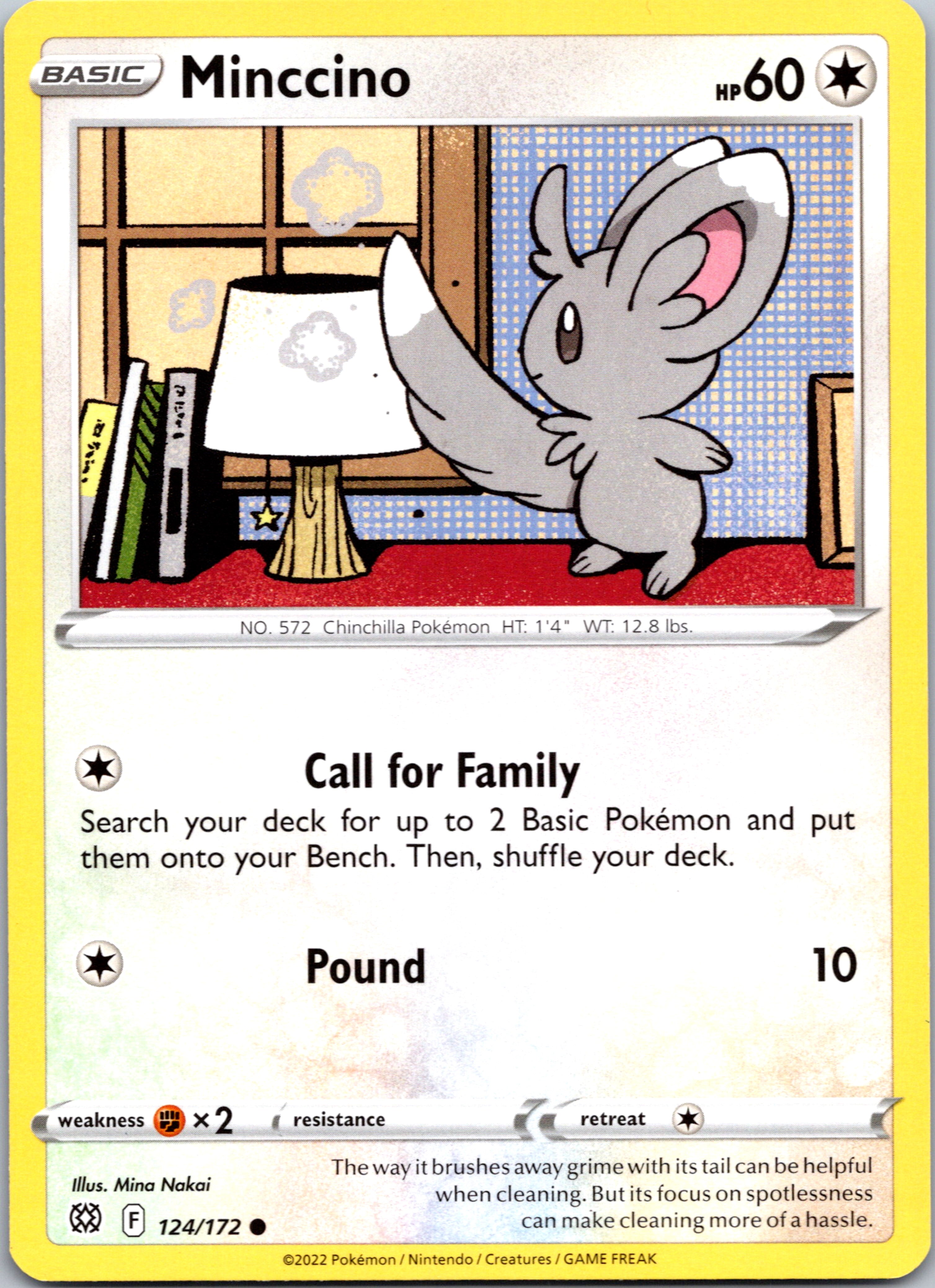 Minccino (124/172) [Sword & Shield: Brilliant Stars]