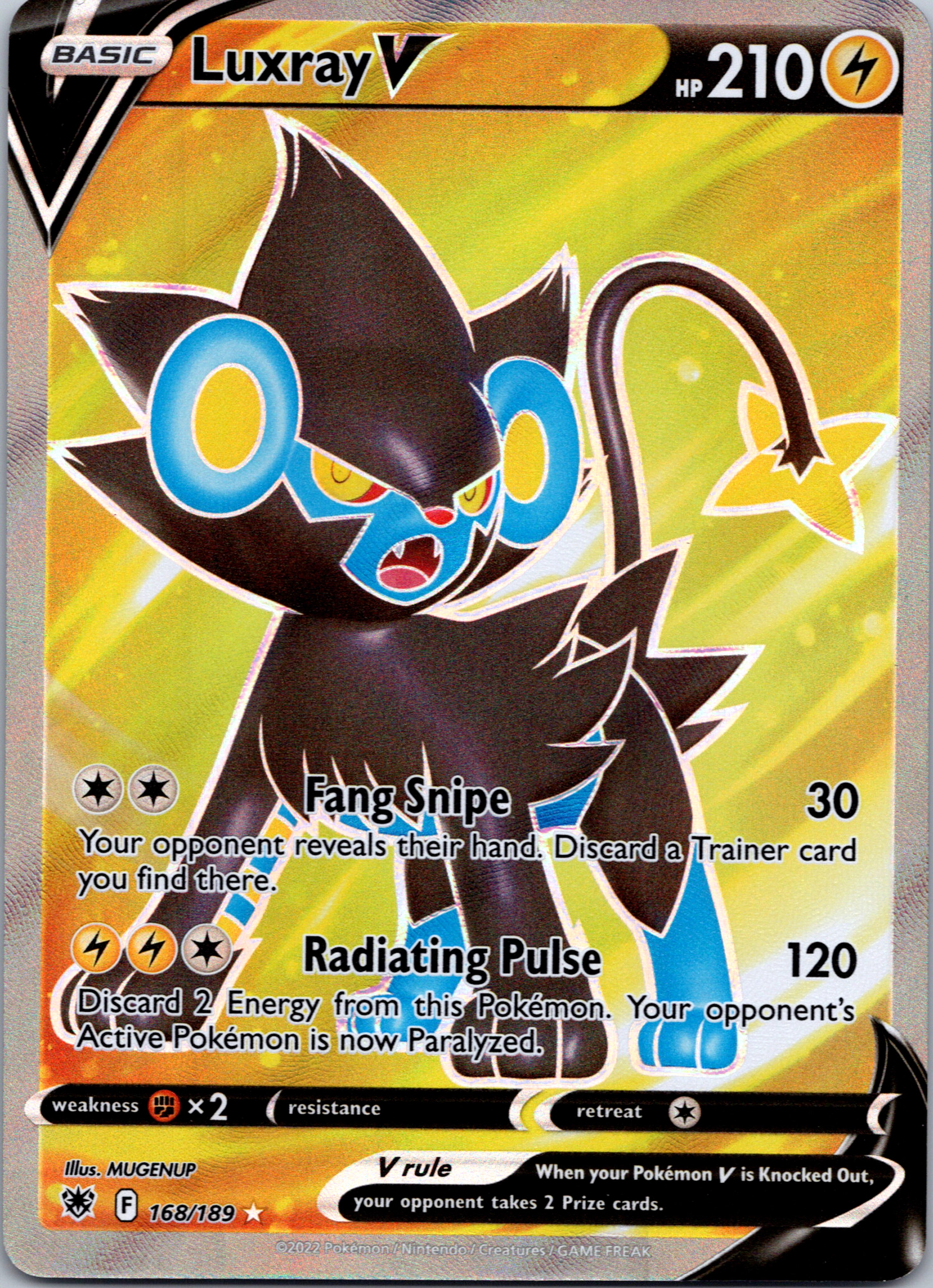 Luxray V (168/189) [Sword & Shield: Astral Radiance]