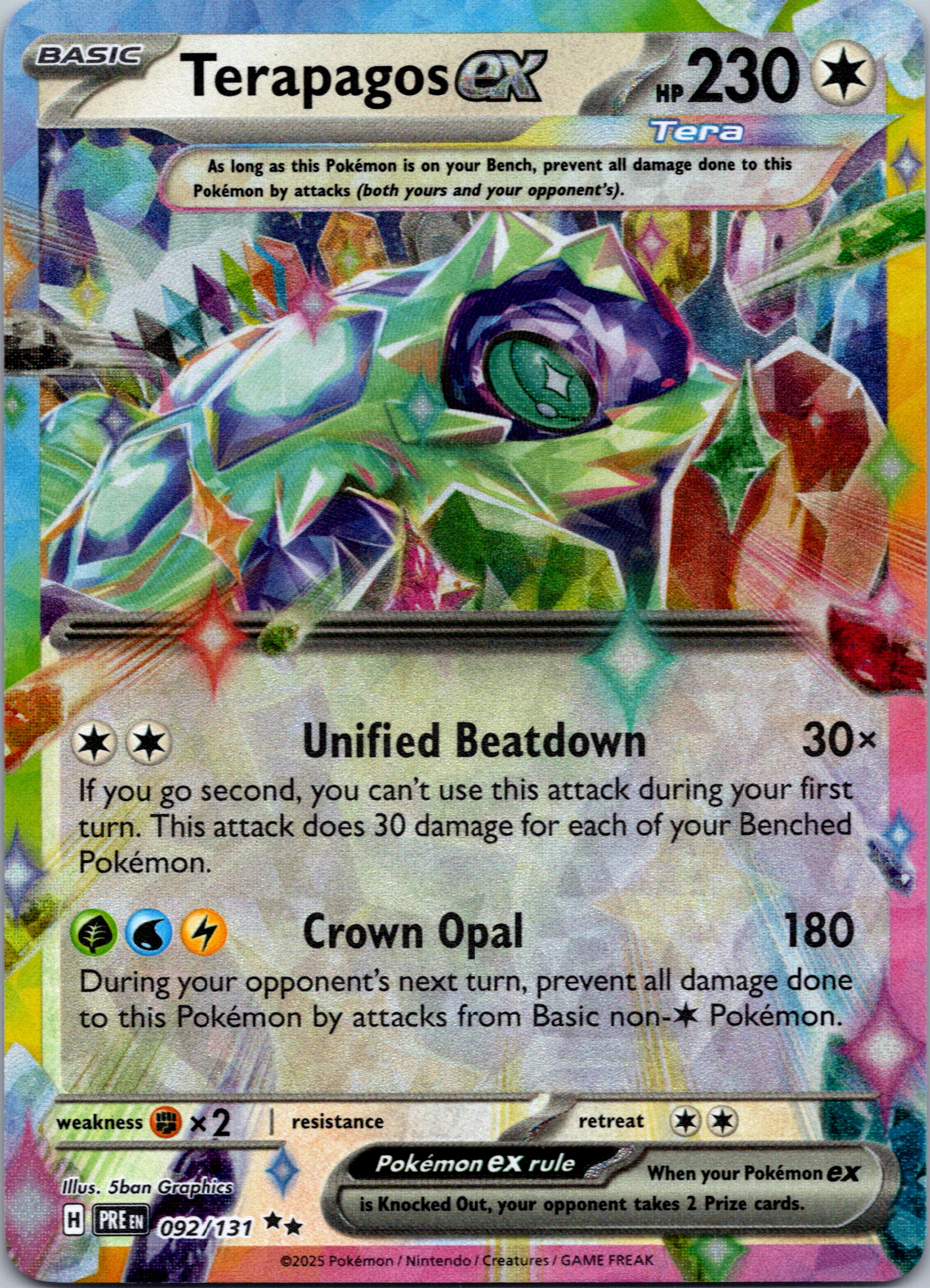 Terapagos ex [092/131] - (Prismatic Evolutions) Holofoil