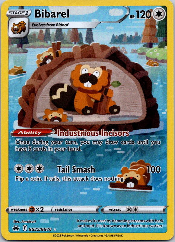 Bibarel (GG25/GG70) [Sword & Shield: Crown Zenith]