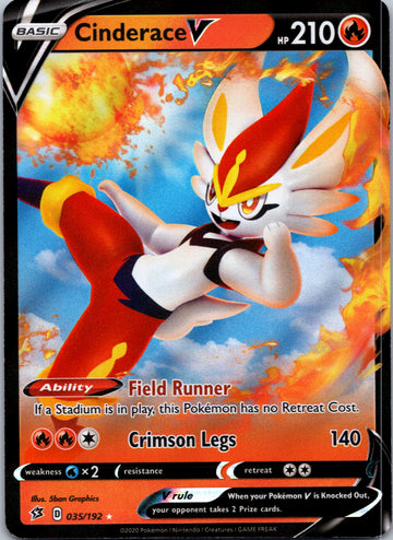 Cinderace V (035/192) [Sword & Shield: Rebel Clash]
