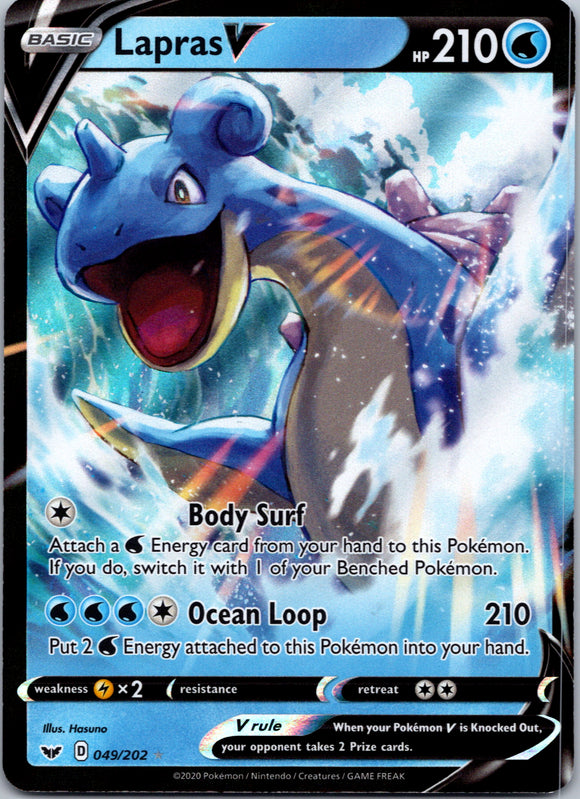 Lapras V (049/202) [SWSH01: Sword & Shield Base Set]
