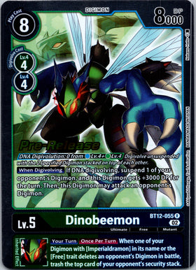 Dinobeemon [BT12-055] [Across Time Pre-Release Cards] Foil