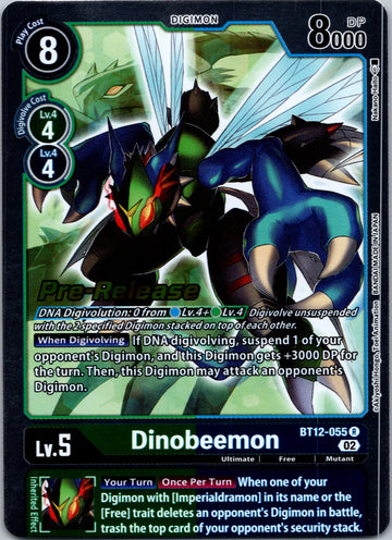 Dinobeemon [BT12-055] [Across Time Pre-Release Cards] Foil