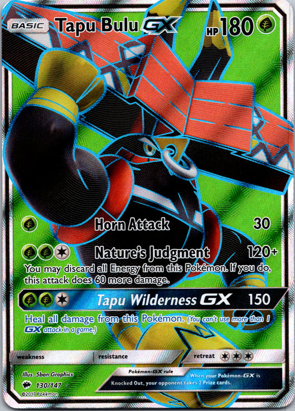 Tapu Bulu GX (130/147) [Sun & Moon: Burning Shadows]