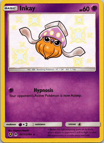 Inkay (SV017/SV94) [Hidden Fates: Shiny Vault]