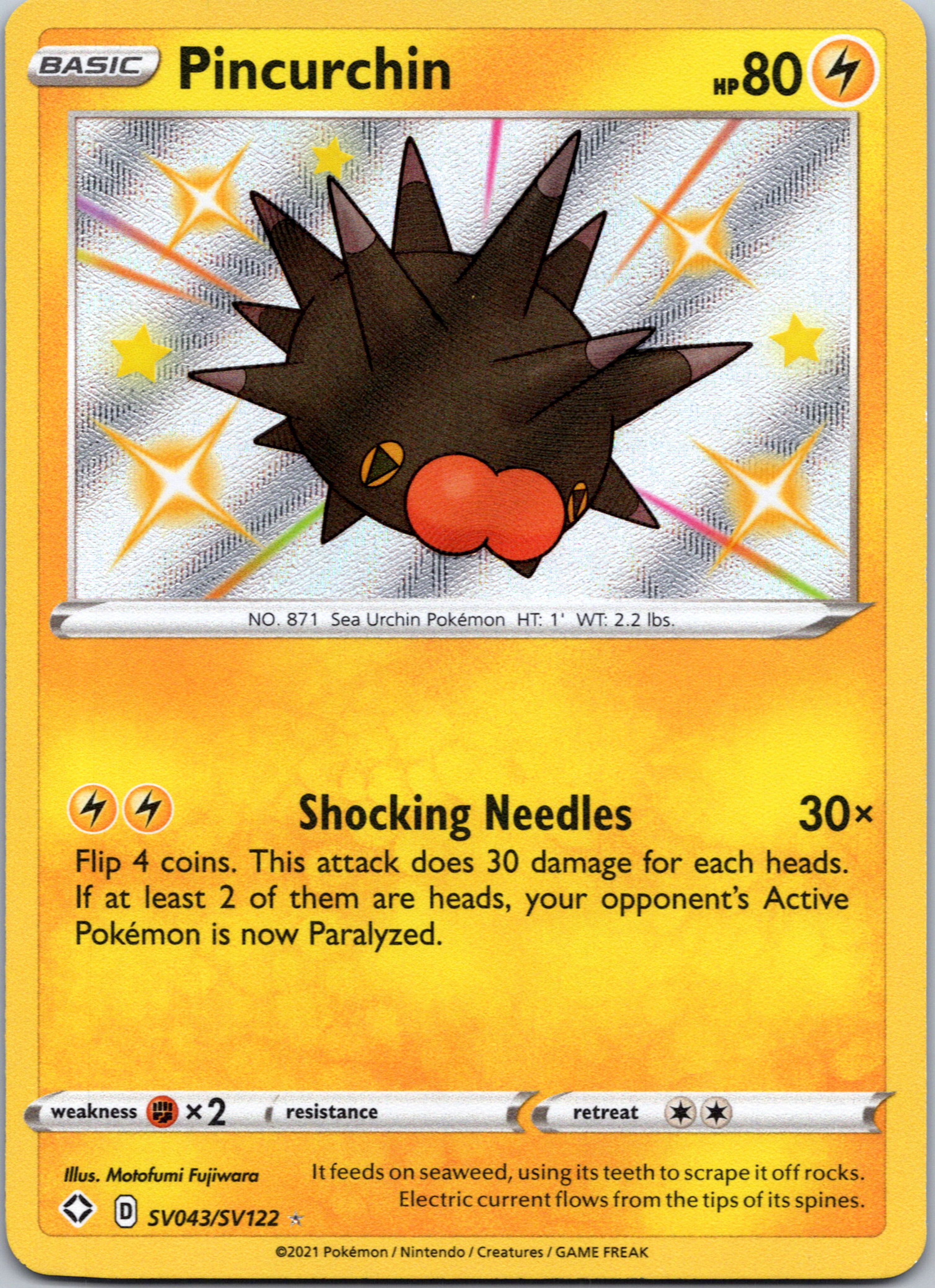 Pincurchin (SV043/SV122) [Sword & Shield: Shining Fates]