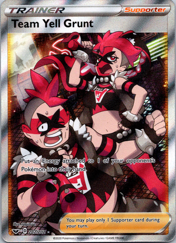Team Yell Grunt (Full Art) (202/202) [SWSH01: Sword & Shield Base Set]