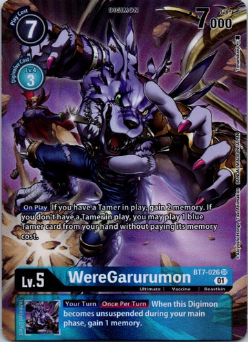 WereGarurumon (Alternate Art) [BT7-026] [Next Adventure] Foil