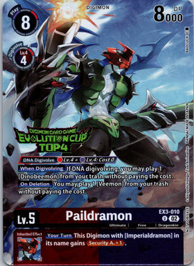 Paildramon (2024 Evolution Cup Top 4) [EX3-010 U] [Draconic Roar] Foil
