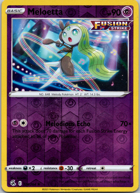 Meloetta [124/264] [Fusion Strike] Reverse Holofoil