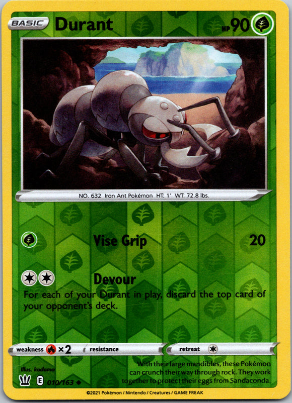 Durant [010/163] [Battle Styles] Reverse Holofoil