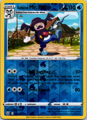 Galarian Mr. Rime [035/163] [Battle Styles] Reverse Holofoil