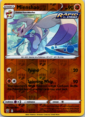 Mienshao [077/163] [Battle Styles] Reverse Holofoil