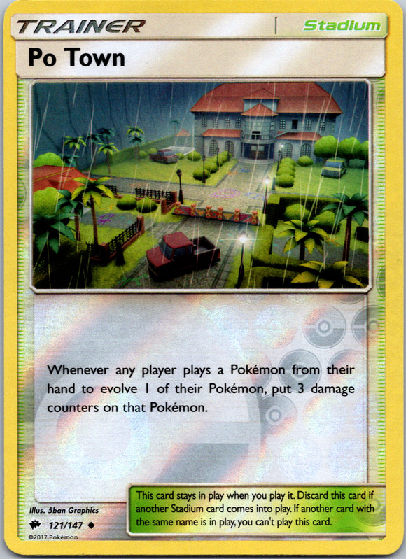Po Town [121/147] [Burning Shadows] Reverse Holofoil