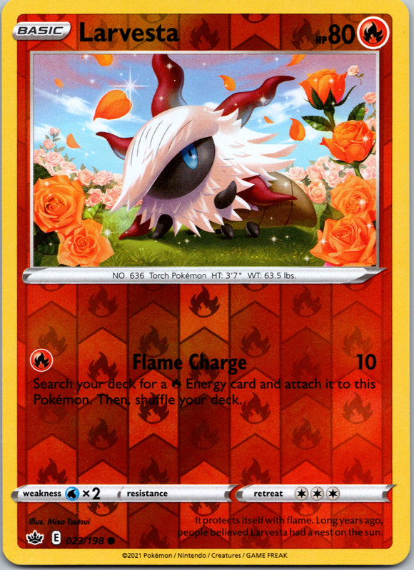 Larvesta [023/198] [Chilling Reign] Reverse Holofoil