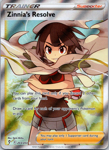 Zinnia's Resolve (203/203) [Sword & Shield: Evolving Skies]