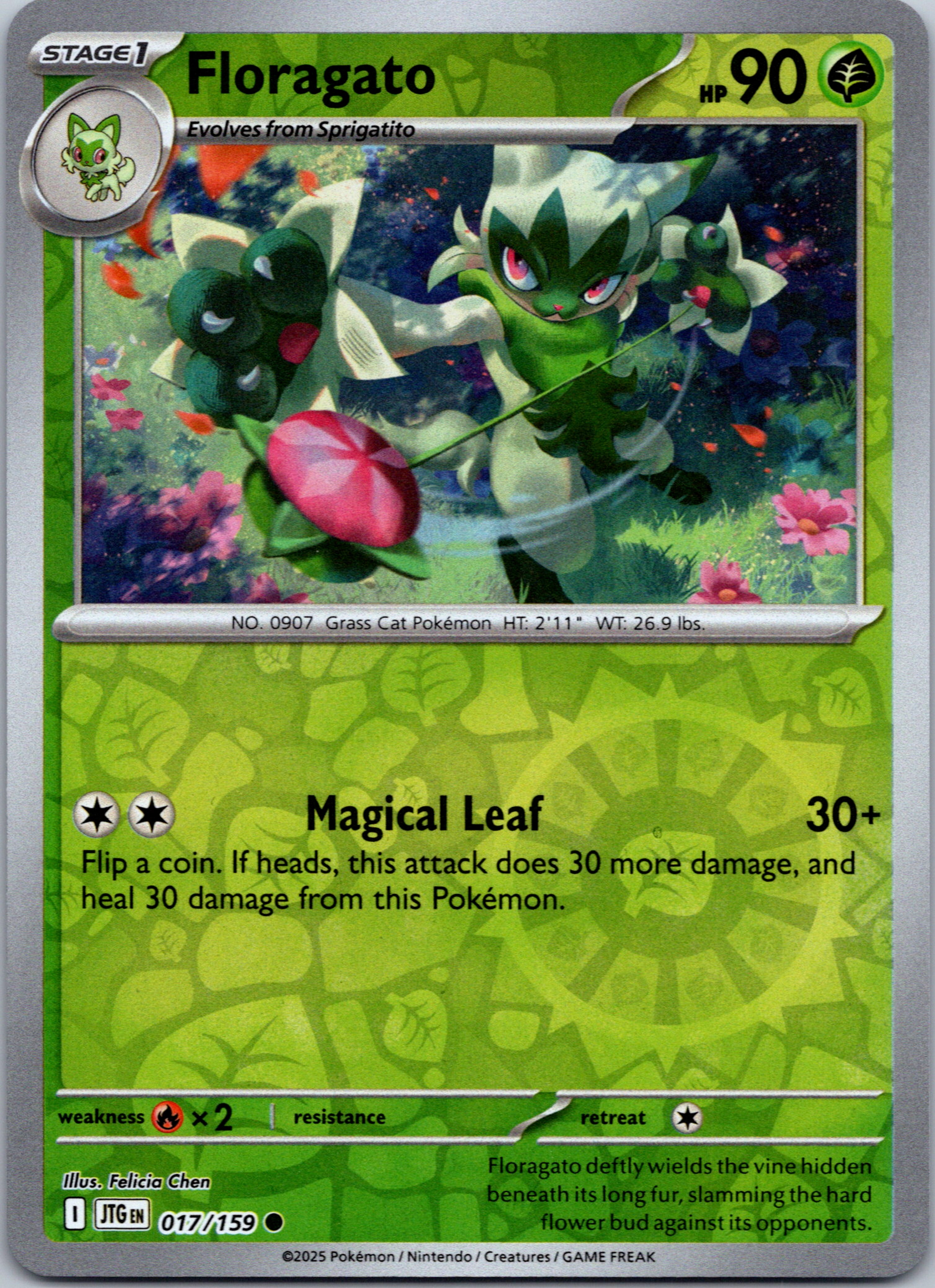 Floragato [017/159] [Journey Together] Reverse Holofoil