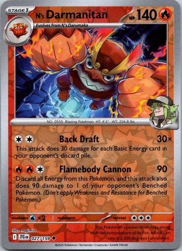 N's Darmanitan [027/159] [Journey Together] Reverse Holofoil