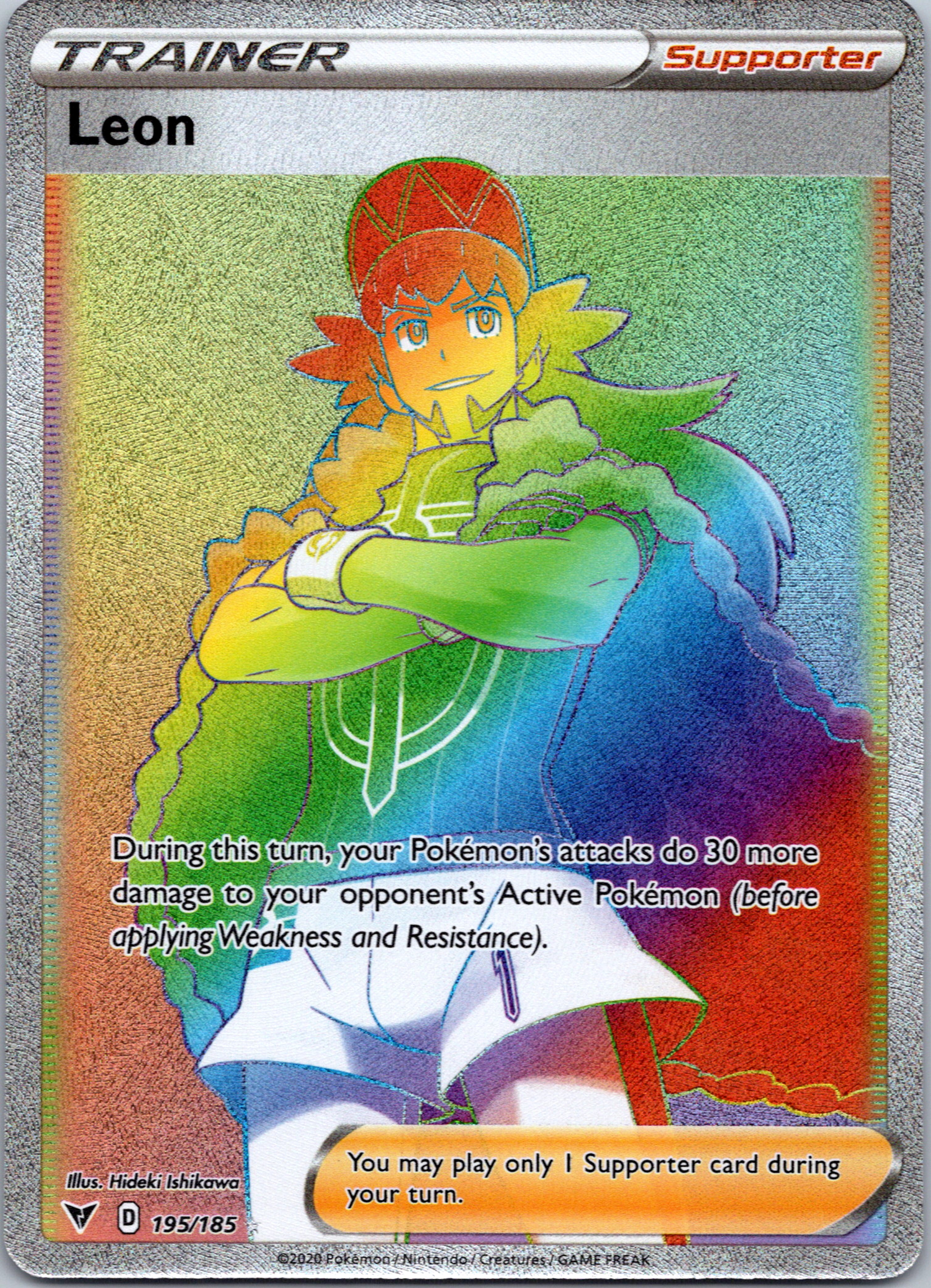 Leon (Secret) [195/185] [SWSH04: Vivid Voltage]