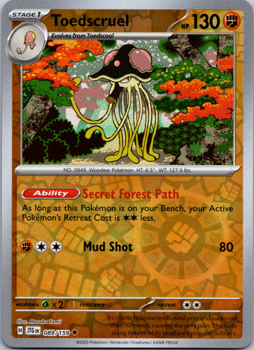 Toedscruel [089/159] [Journey Together] Reverse Holofoil