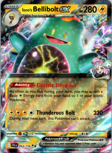 Iono's Bellibolt ex [053/159] [Journey Together] Holofoil