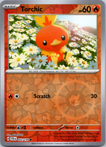 Torchic [022/159] [Journey Together] Reverse Holofoil