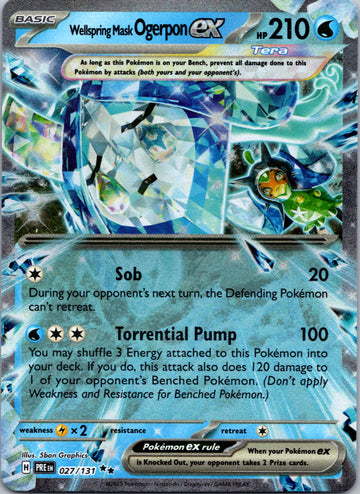 Wellspring Mask Ogerpon ex [027/131] - (Prismatic Evolutions) Holofoil