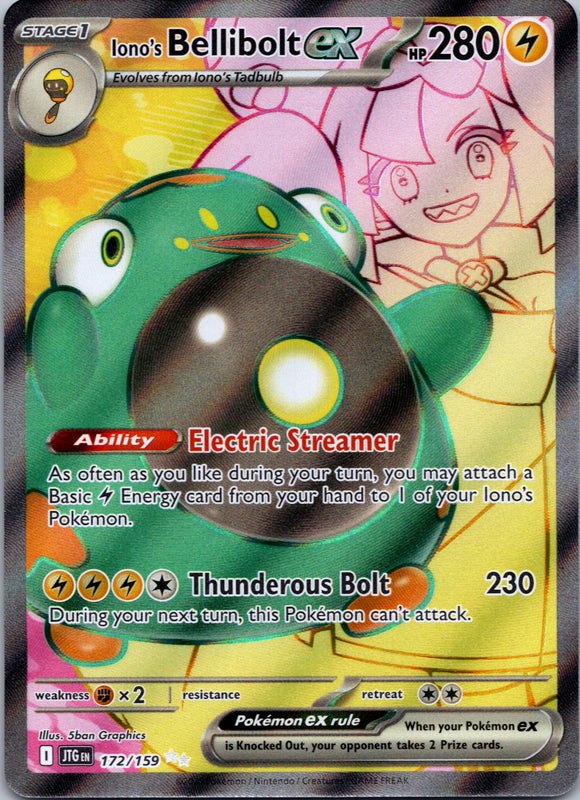 Iono's Bellibolt ex [172/159] [Journey Together] Holofoil