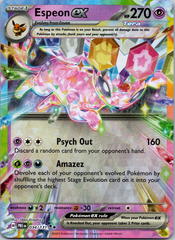 Espeon ex - 034/131 [034/131] [Prismatic Evolutions] Holofoil