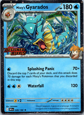 Misty's Gyarados (Prerelease) [049/182] [Destined Rivals] Holofoil