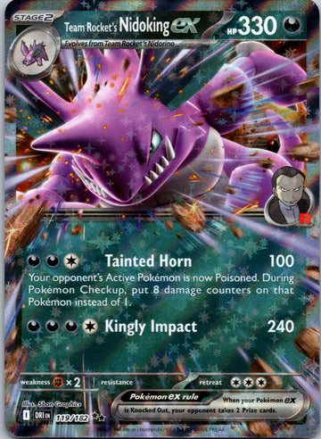 Team Rocket's Nidoking ex - 119/182 [119/182] [Destined Rivals] Holofoil