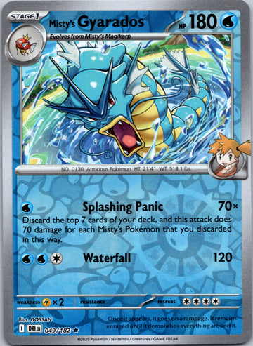 Misty's Gyarados [049/182] [Destined Rivals] Reverse Holofoil