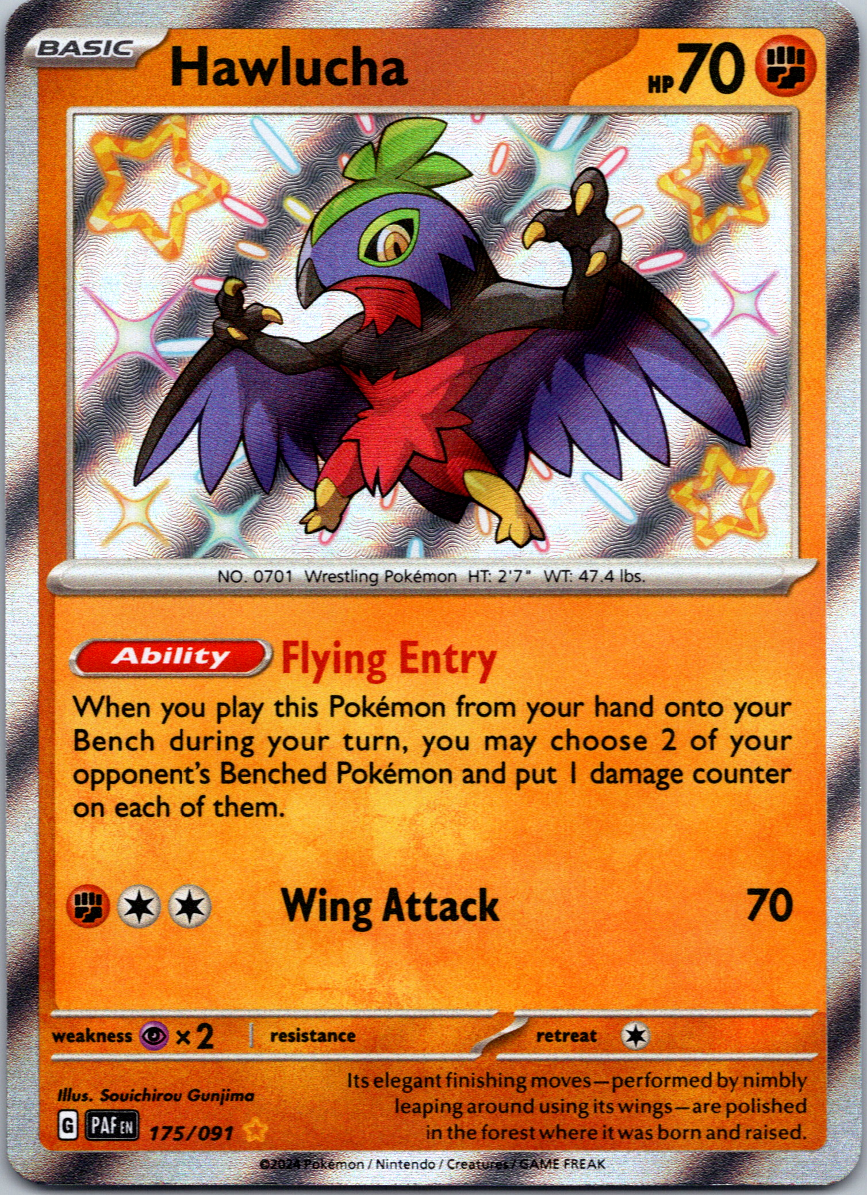 Hawlucha [175/091] - (Paldean Fates) Holofoil