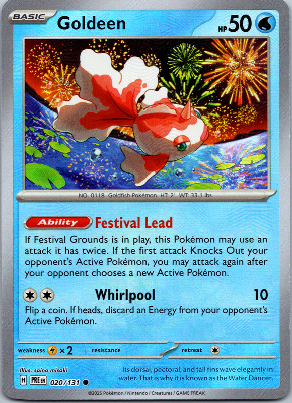 Goldeen (Master Ball Pattern) [020/131] - (Prismatic Evolutions) Holofoil