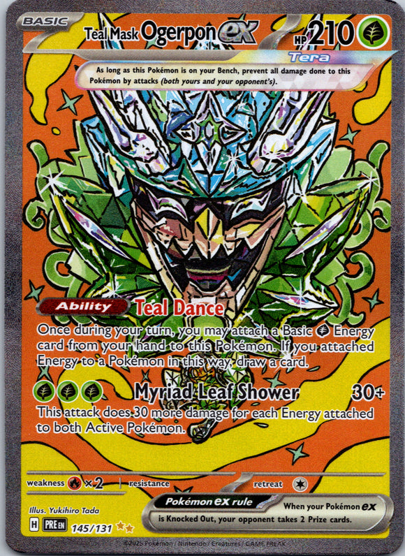 Teal Mask Ogerpon ex [145/131] - (Prismatic Evolutions) Holofoil