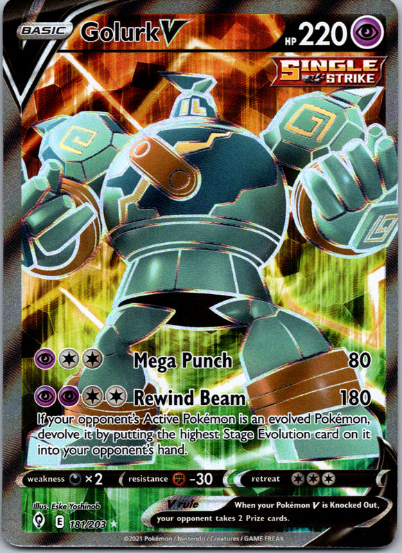 Golurk V (181/203) [Sword & Shield: Evolving Skies]