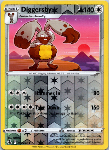 Diggersby [215/264] [Fusion Strike] Reverse Holofoil