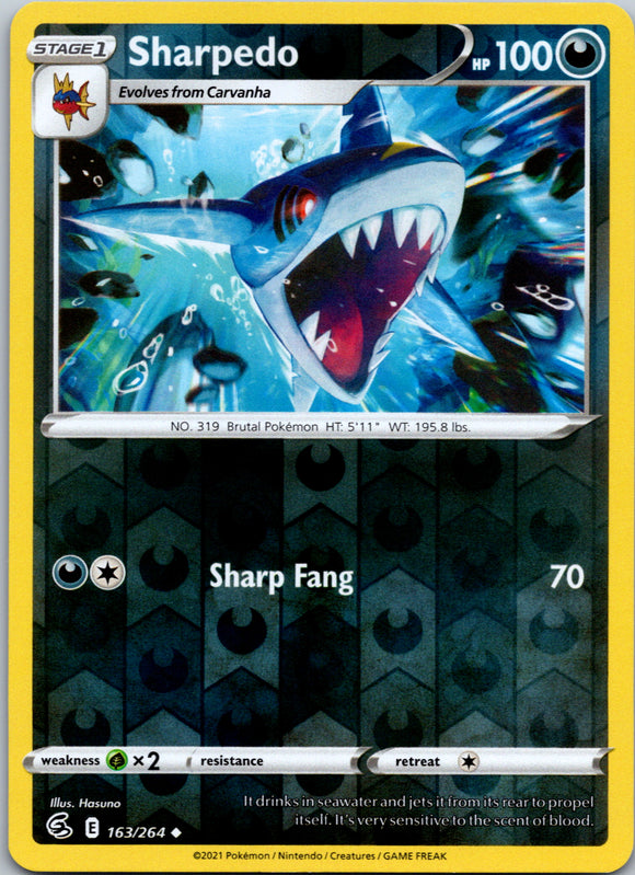 Sharpedo [163/264] [Fusion Strike] Reverse Holofoil